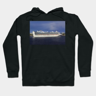 Caribbean Princess departing Port Everglades Hoodie